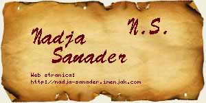 Nadja Sanader vizit kartica